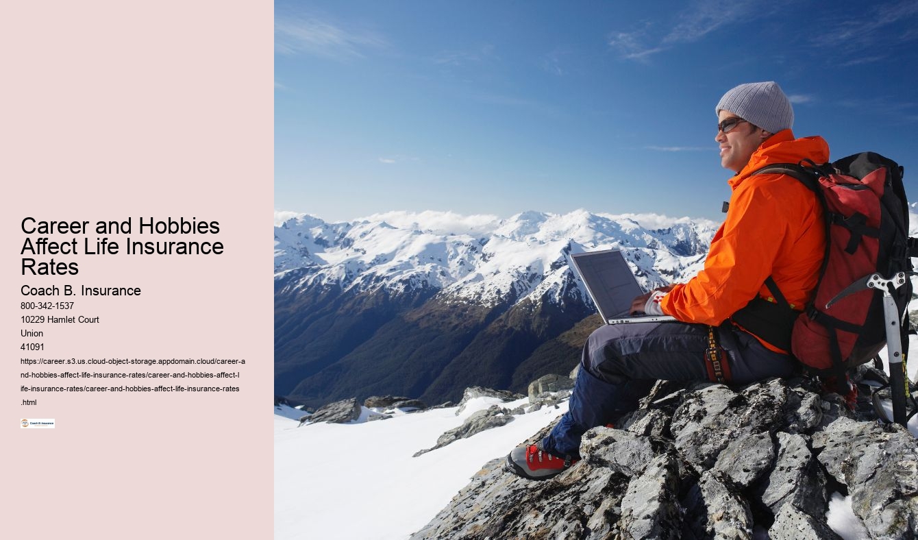 Career and Hobbies Affect Life Insurance Rates