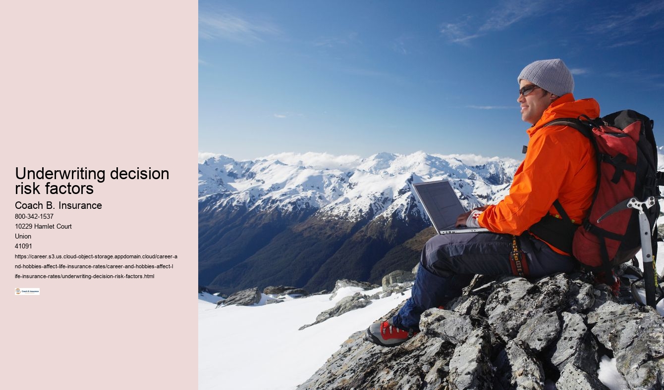 Underwriting decision risk factors